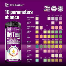 10 Parameter Urinalysis Test Strips 150ct Made In Usa Urinary Tract Infection Strips Uti Urine Test Strips Test Glucose Ketone Ph Protein