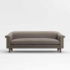 Faye Grey Roll Arm Bench Seat Sofa