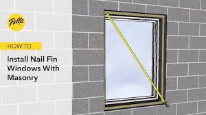 install nail fin windows with masonry