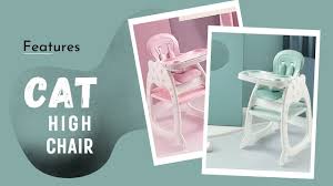 baby kids cat design high chair