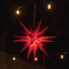 Lighted Outdoor Holiday Star Red 27inch