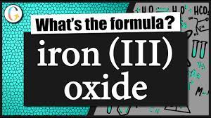 the formula for iron iii oxide
