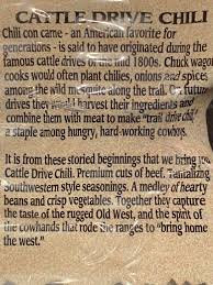 cattle drive gold beef chili with beans