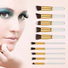 synthetic hair makeup brushes set of