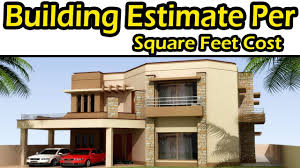 building estimate per square feet