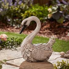 Metal Garden Ornaments Swan Gift