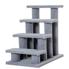carpeted cat scratching post pet stairs