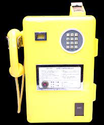 インテリア住まい日用品黄色の公衆電話 - 置物