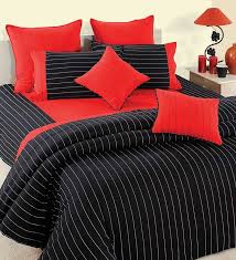 Swayam Red Black Cotton Comforter
