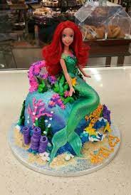 Doll Mermaid Cake gambar png