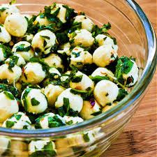 marinated mozzarella with herbs kalyn