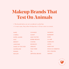 30 makeup brands that still test on