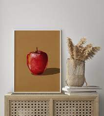 Apple Print Kitchen Art Apple Wall Art