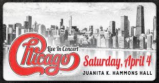 Chicago Live In Concert At Hammons Hall For The