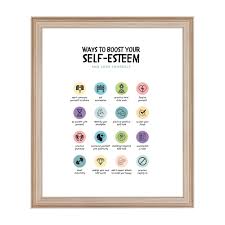 ways to boost self esteem poster
