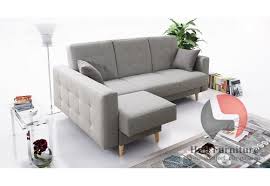 hila corner sofa bed with bedding