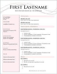 Latest Resume Model Latest Resume Models Best Resume Formats For