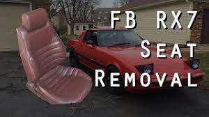 how to remove the seat in a mazda rx7