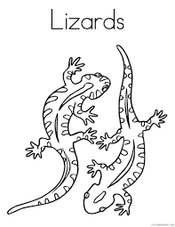 Dogs love to chew on bones, run and fetch balls, and find more time to play! Lizard Coloring Pages Two Lizards Coloring4free Coloring4free Com