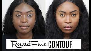 how i contour my round flat face