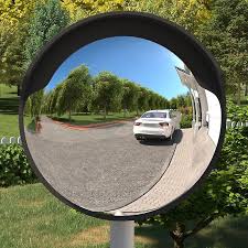 Outdoor Convex Traffic Mirror Black 60