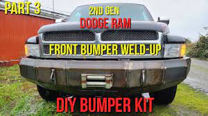 The perfect alternative to pricey, finished truck or suv bumpers. Part 3 2nd Gen Dodge Ram Cummins 2500 Do It Yourself Weld Up Kit Front Bumper Is Finished Youtube