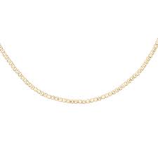 14k yellow gold beaded chain necklace