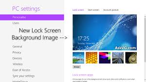 change lock screen background image
