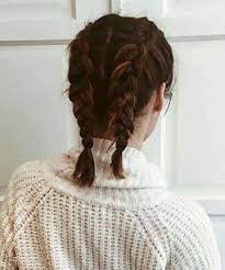 Move the braid at an angle so that it lines the middle of your parted section. French Braided Pigtails 11 Surprisingly Easy Braids For Short Hair Page 3
