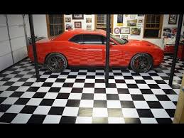 checkerboard garage floor you