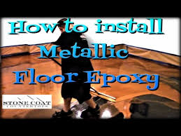 how to install metallic floor epoxy