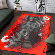 supreme kaws rug home decor rever