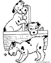 Free coloring pages for kids and adults Three Cute Puppies Coloring Page955d Coloring Pages Printable