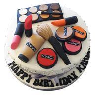 mac makeup fondant birthday cakes in