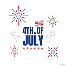 4th of july clipart template in
