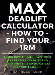 1 rep max deadlift calculator squat