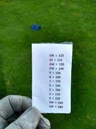 i made a club distance chart r golf
