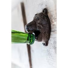 Bear Head Bottle Opener Cast Iron