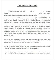 Example Of Consultant Contract