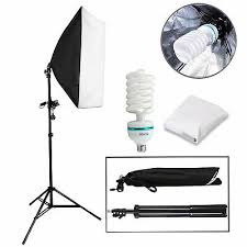 Cameras Photography Photography Studio 3x65w Softbox Lighting Stand Photo Video Light Boom Arm Kit K Lighting Kits Idealschool Education