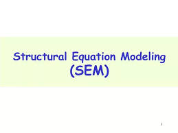Ppt Structural Equation Modeling Sem