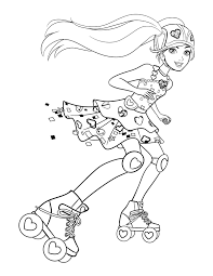 600x911 barbie doll riding horse coloring page adolt colouring sheets. Barbie On Roller Skates Coloring Pages For You