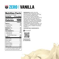 muscle milk zero protein shake vanilla