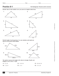 8 right triangle trigonometry , answer key. Practice 8 1