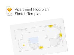 Floor Plan Template Sketch Freebie
