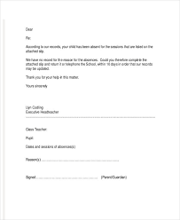 School Letter Templates 8 Free Sample Example Format