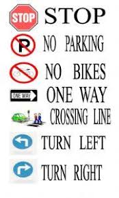English Worksheets Traffic Signs Traffic Rules For Kids
