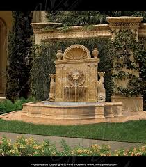 Marble Fountains Lion Wall Fountain