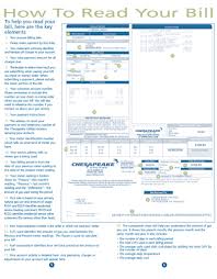How To Read Your Bill Chesapeake Utilities