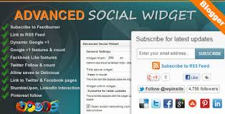 Cool Social Sharing And Subscribing Widget Box For Blogger 